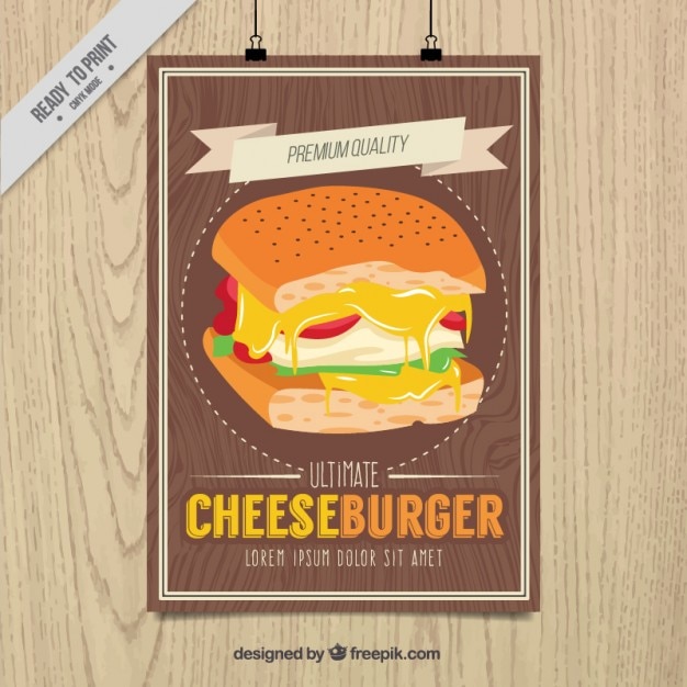 Ultimate cheeseburguer poster