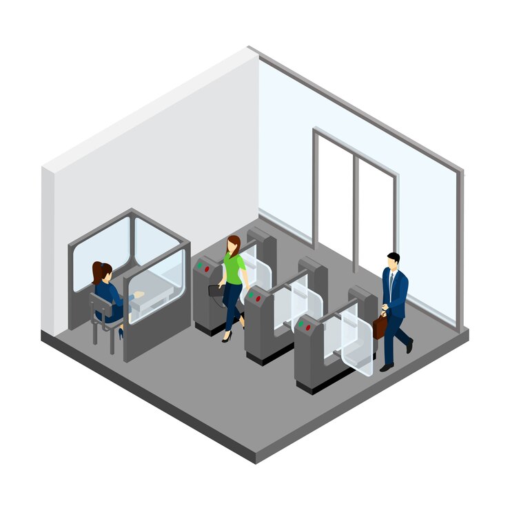 Free Vector underground entrance illustration 