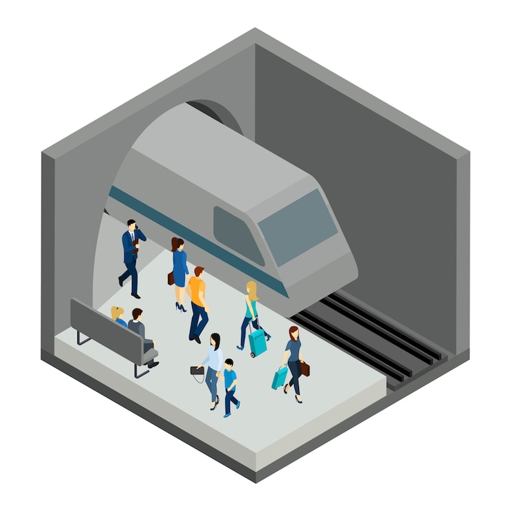 Free Vector underground people illustration 