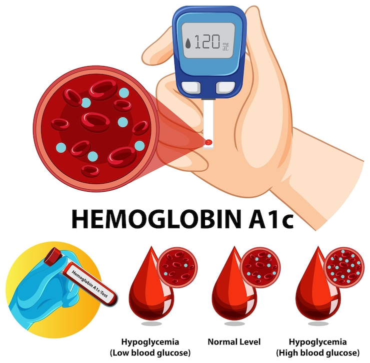 Free Vector understanding hemoglobin a1c levels