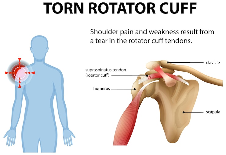Free Vector understanding torn rotator cuff injuries