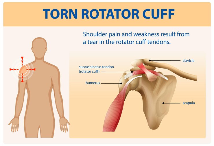 Free Vector understanding torn rotator cuff injuries