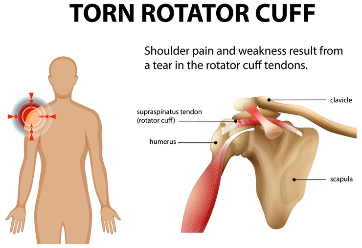 Free Vector understanding torn rotator cuff injuries