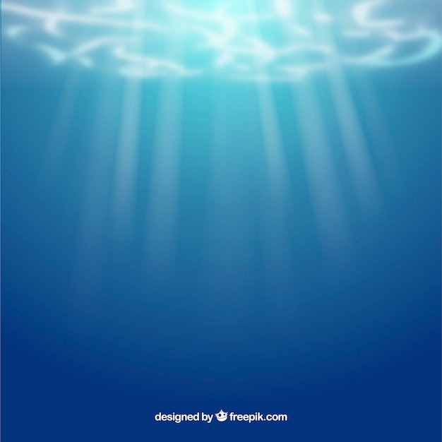 Free vector underwater background in realistic style