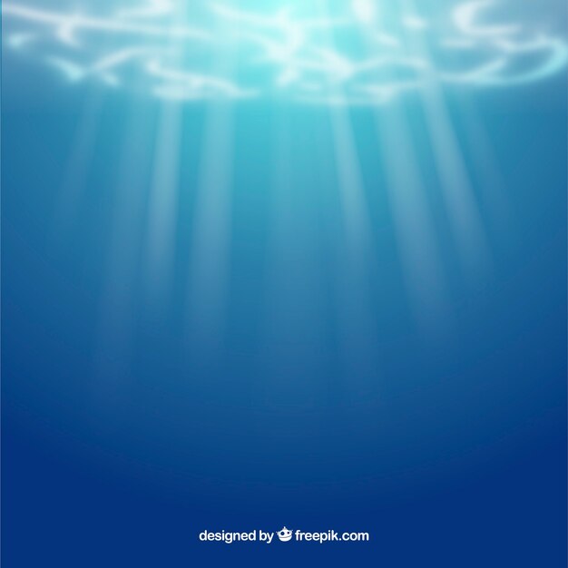 Underwater background in realistic style