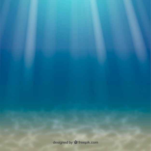 Free vector underwater background in realistic style