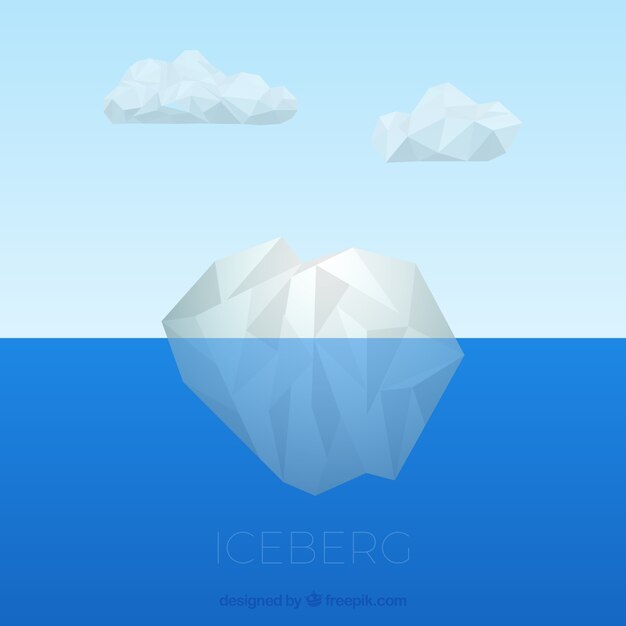 Underwater iceberg