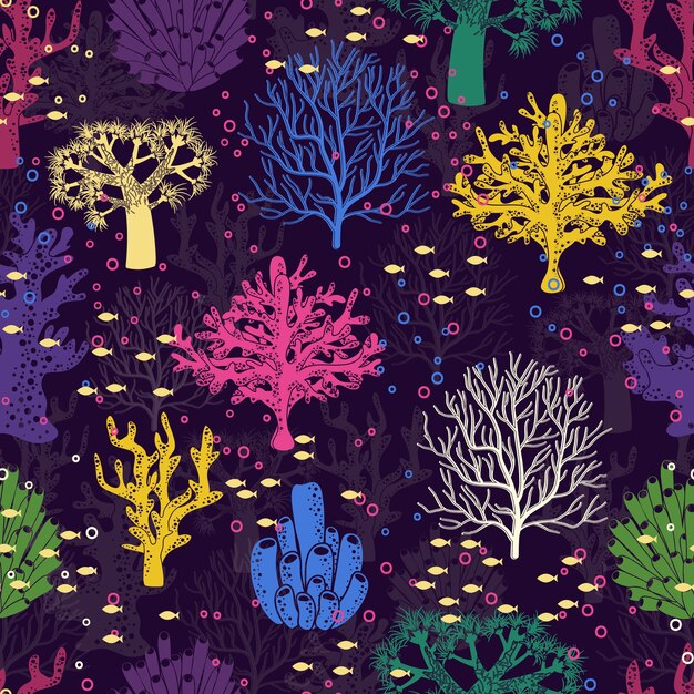 Underwater seamless pattern