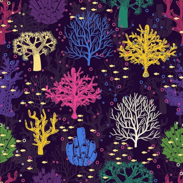 Underwater seamless pattern