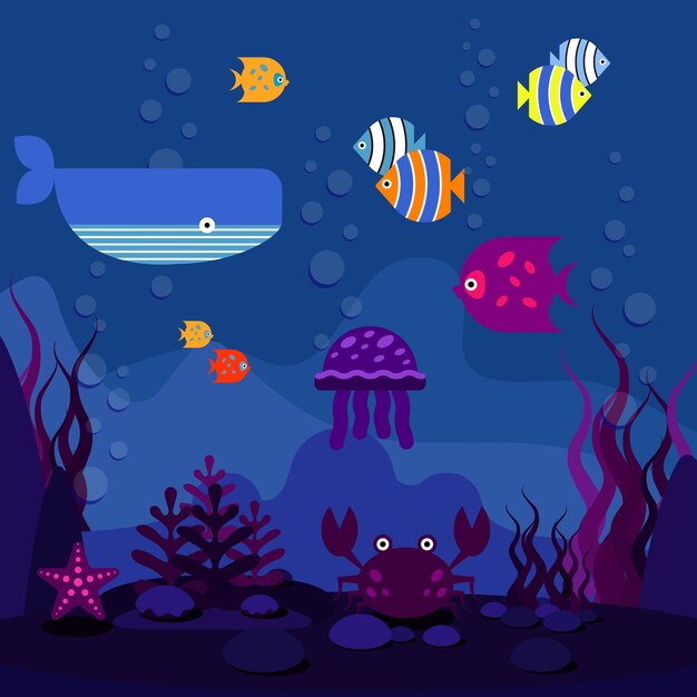 水族館 画像 無料のベクター ストックフォト Psd