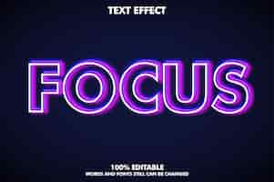 Free vector unfocus shiny outline text effect