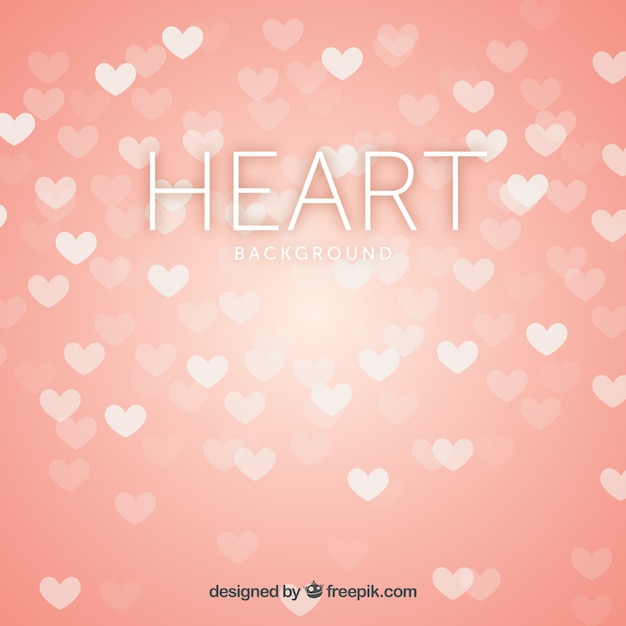 Free vector unfocused background of hearts