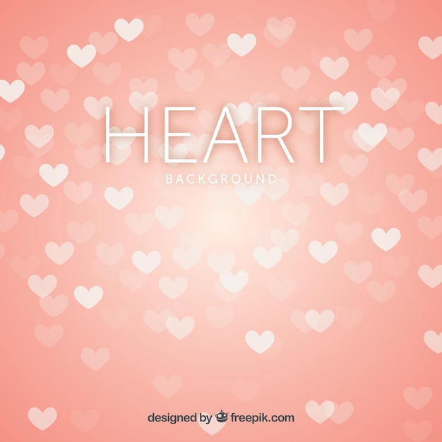 Unfocused background of hearts