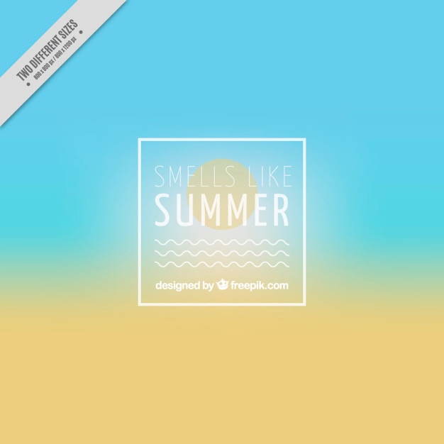 Free vector unfocused beach with sun background