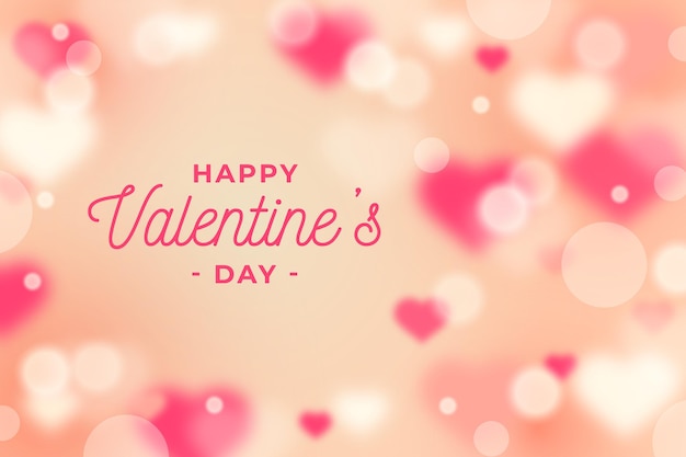 Free vector unfocused valentine's day background