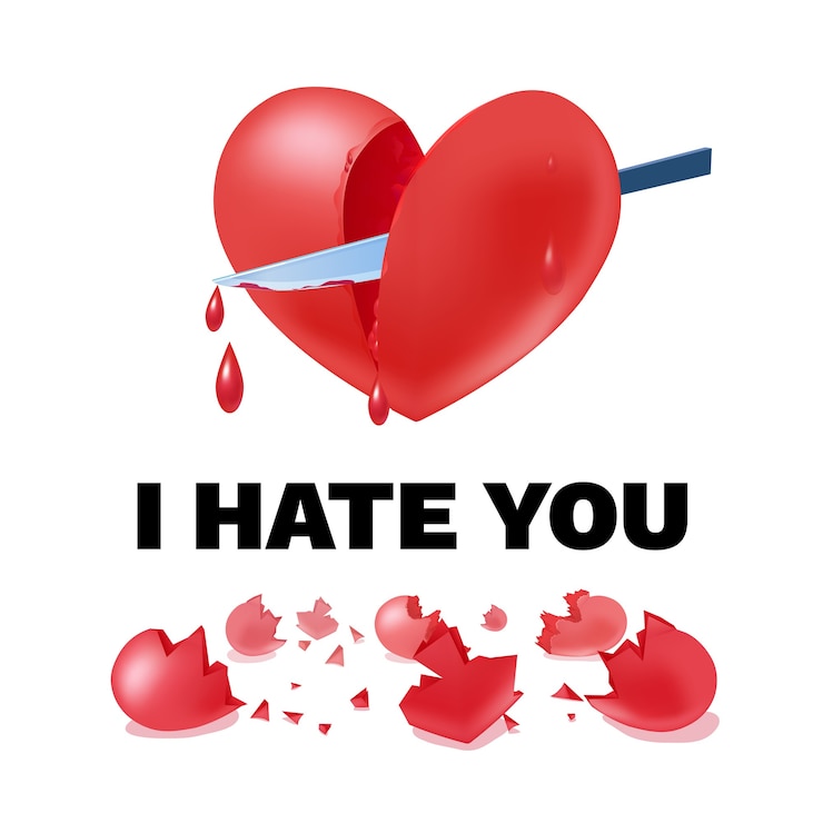 Free Vector unhappy love light template