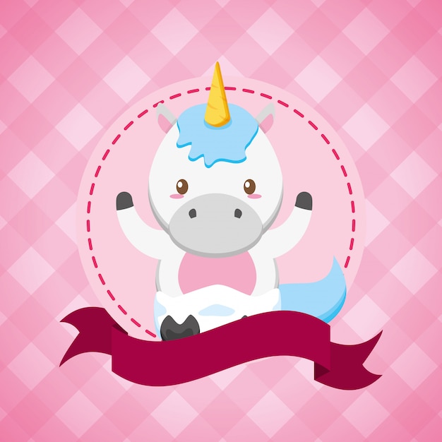 Unicorno per baby shower