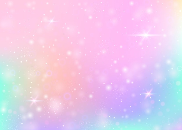 Unicorn background with rainbow mesh