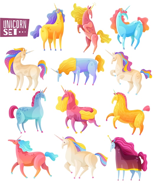 Unicorn Colored Set
