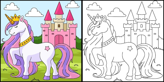  57 Collection Coloring Pages Princess Unicorn  Free