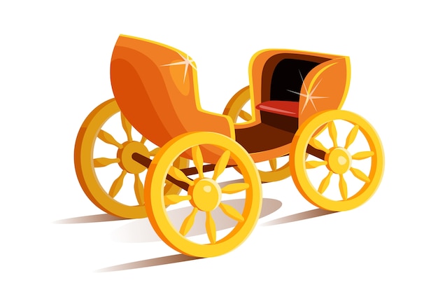 Unimaginary fairtytale golden carriage