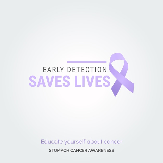 Free vector unite for a cause vector background stomach cancer awareness