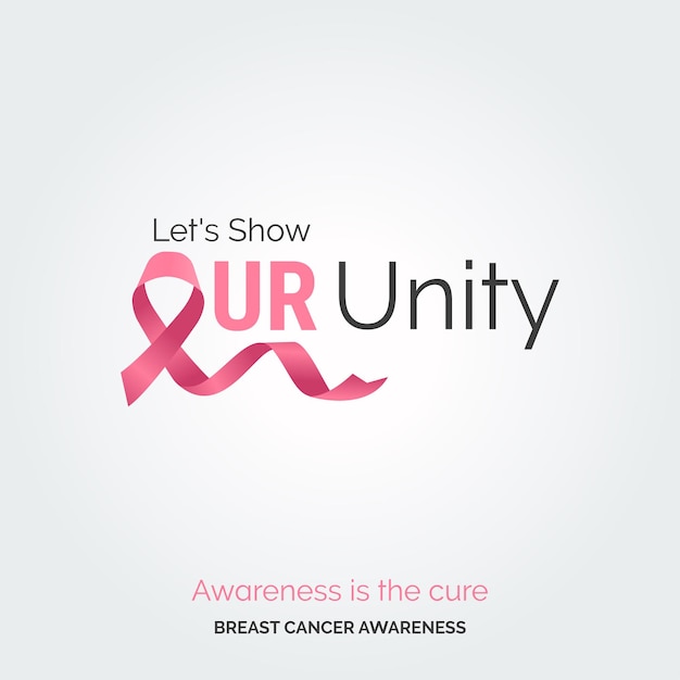 Free vector unite with pink breast cancer awareness design