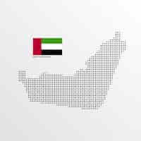 Free vector united arab emirates map design