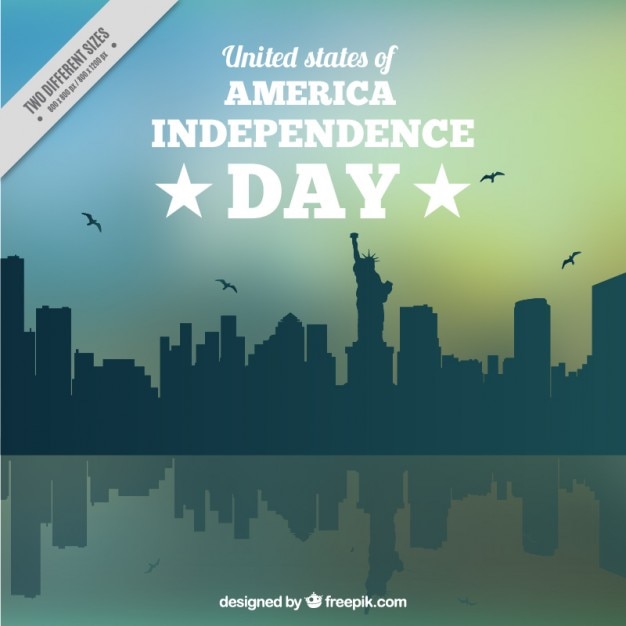 Free vector united states of america independence day background