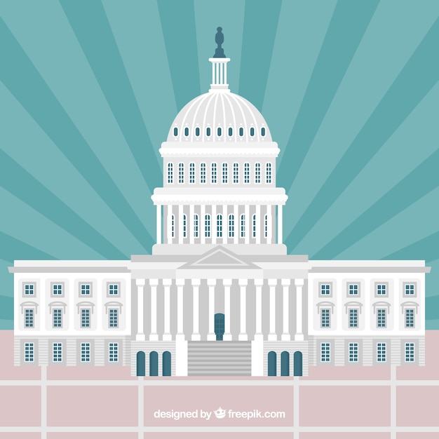 フラットスタイルの米国議会の背景