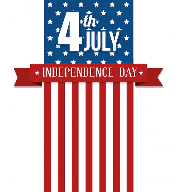 США с Днем независимости, празднованием 4 июля