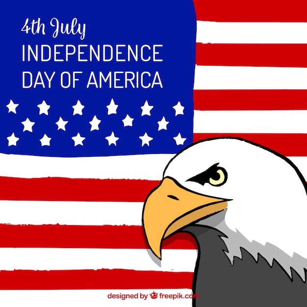 Free vector united states independence day celebration background