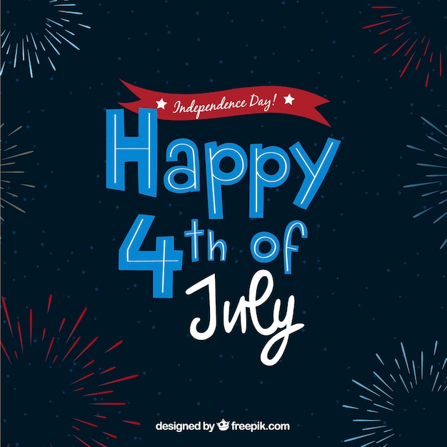 Free vector united states independence day celebration background