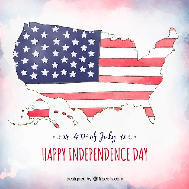 Free vector united states independence day celebration background