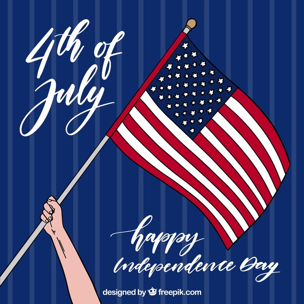 Free Vector united states independence day celebration background