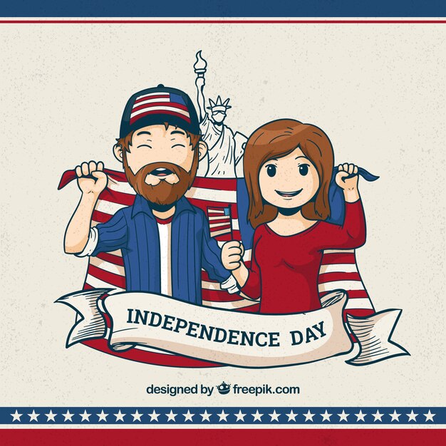 United states independence day celebration background