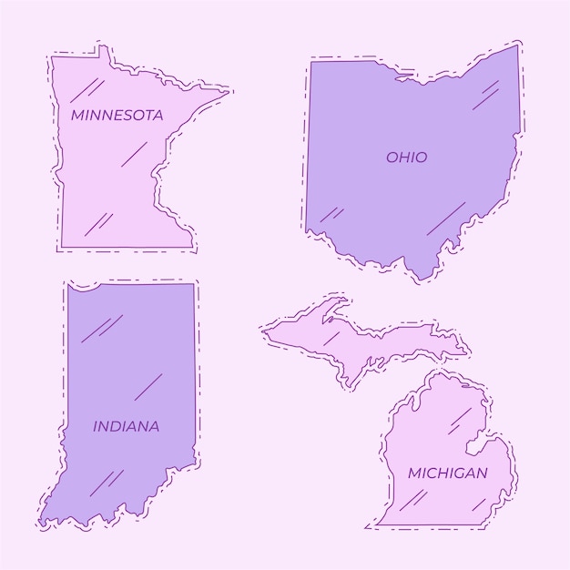 アメリカ合衆国の概要地図