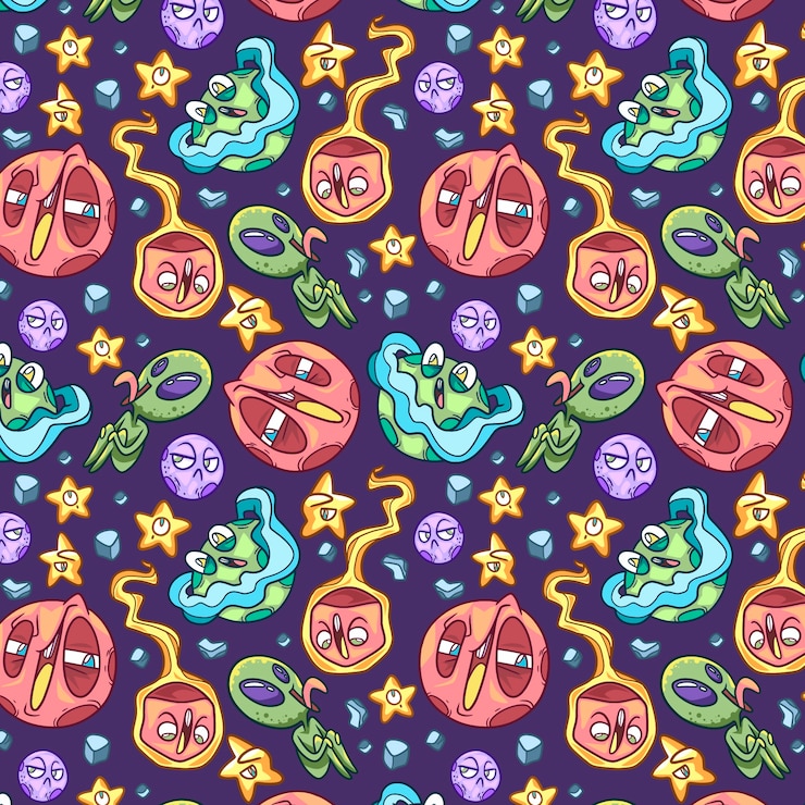 Free Vector universe pattern design