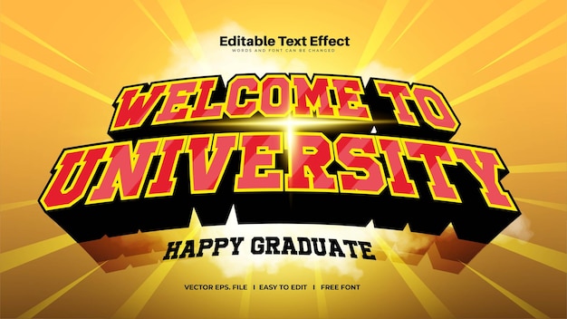 University Bold Text Effect