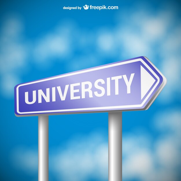 University roadsign