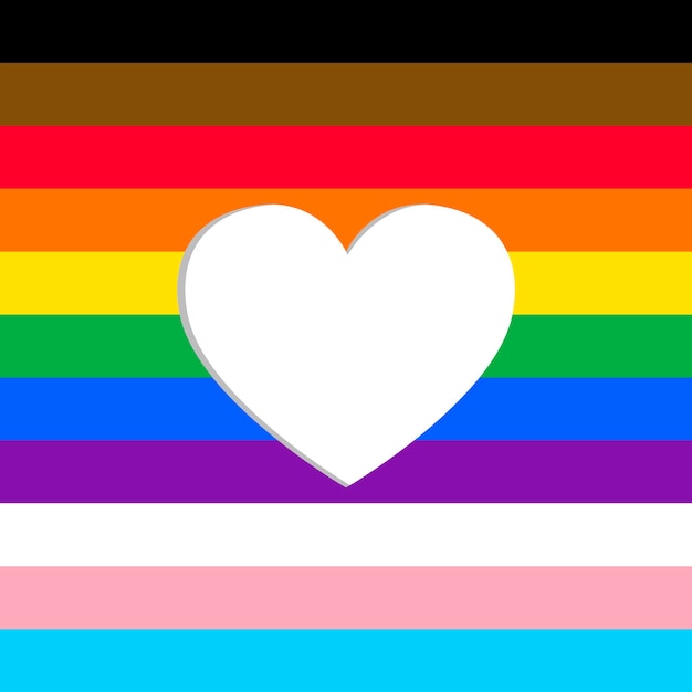 Free vector updated pride flag background