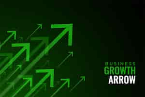 Free vector upward green arrows of business sale growth