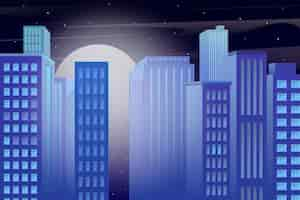 Free vector urban city - background for video conferencing