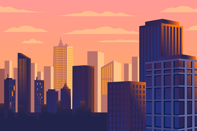 urban city - background for video conferencing