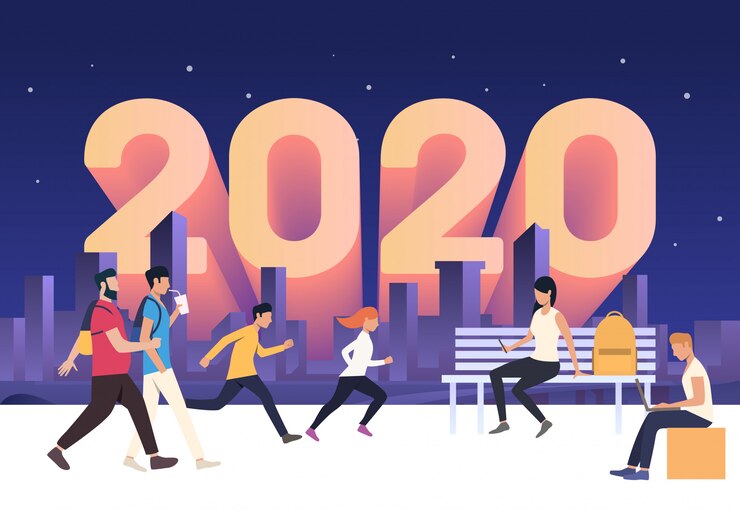Free Vector urban people enjoying leisure time outside