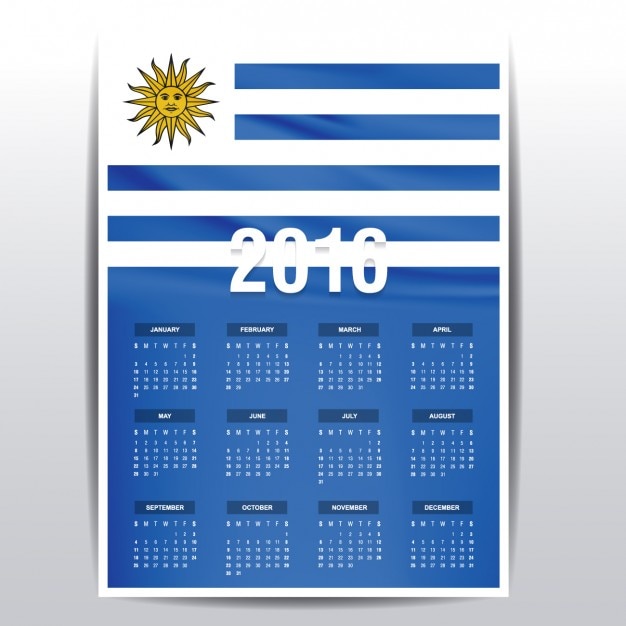 Uruguay calendario del 2016