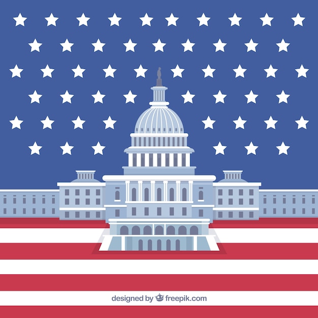 フラットなデザインの議会ビル