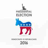 Free vector us elections 2016, burro