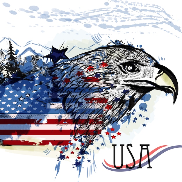 Free vector usa background design