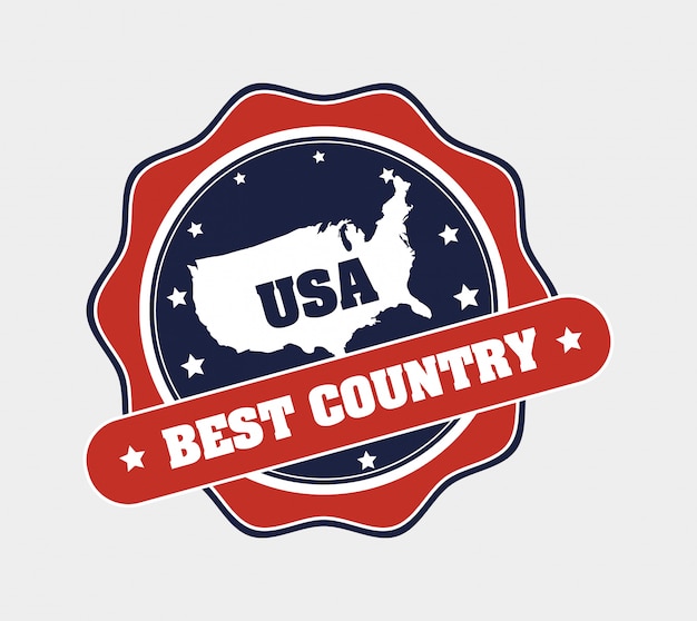 Usa best country badge